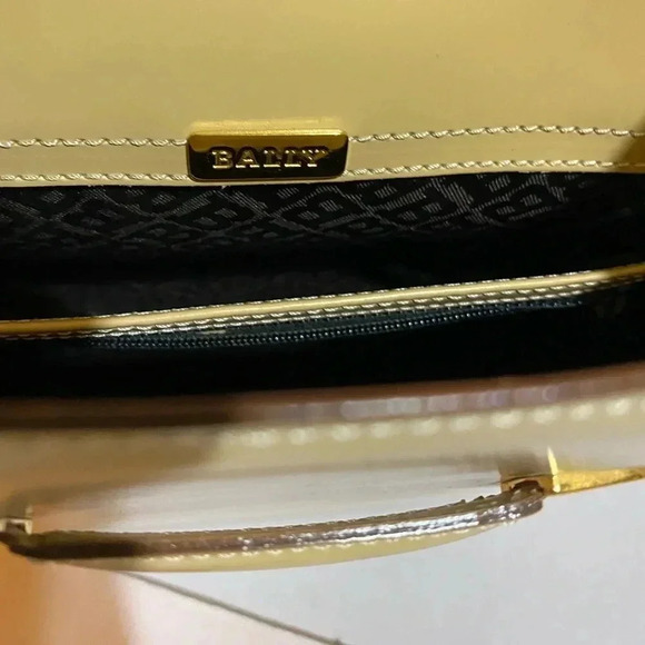 Bally beige leather shoulder handbag - Picture 6 of 14